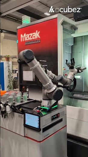 Mazak Integrex i-200H ST #CNC automation with Acubez Modular Automation | ‪@MazakEurope‬​