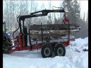 FARMI PRODFRIVE12-4wd forest trailer combination tractive test