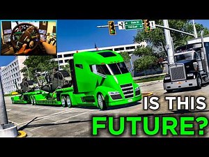 Next-Gen Truck vs. MASSIVE Military Load! | ATS Futuristic Double Trailer Haul