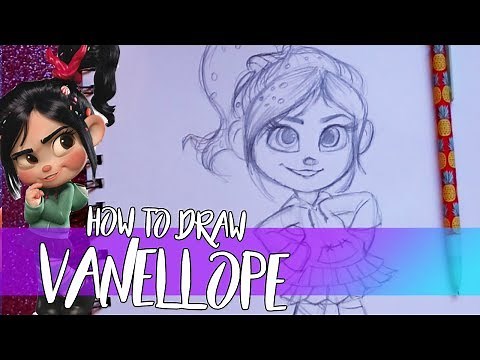 How to Draw VANELLOPE VON SCHWEETZ from Disney's Wreck it Ralph