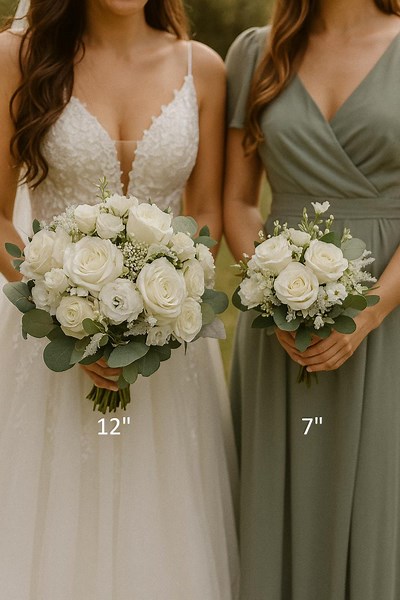 Sage & White Rose Bridal Bouquet: Rustic Boho Eucalyptus Wedding - Etsy