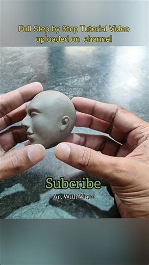Clay Human Face / Clay Face Tutorial /Step by Step Face Sculpting #clay #clayart #shorts