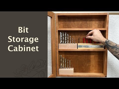 A Storage Cabinet for Your Drill Bits | Super Handy!