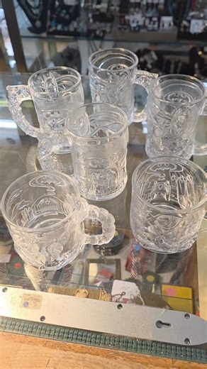 1995 Batman Forever Mugs made for McDonald happy meals. In the shop now! #auroraantiquesoregon #collectibles #happymealtoy | Carrie Hutchens Hilger