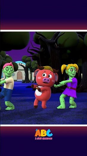Danse de la famille zombie - Chanson effrayante de Rig a Jig #shorts #spooky #halloween
