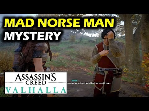 Mystery: Mad Skald Norse Man South of Alcestre Monastery |Ledecestrescire |Assassin's Creed Valhalla