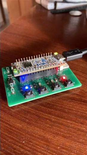 Simple traffic light project on STM3 NUCLEO-G431KB microcontroller
