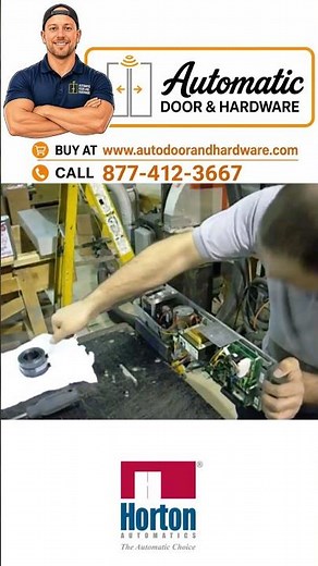 Horton 7000 Automatic Door Won’t Close During a Fire? Fire Closing Spring Replacement Guide #shorts