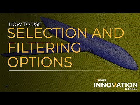 How to Use Selection and Filtering Options – User Interface – Ansys Meshing Watertight Geometry