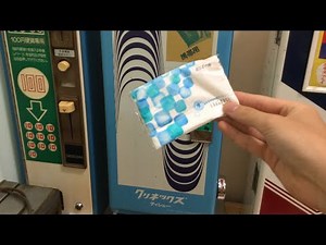 クリネックスのポケットティッシュ自販機