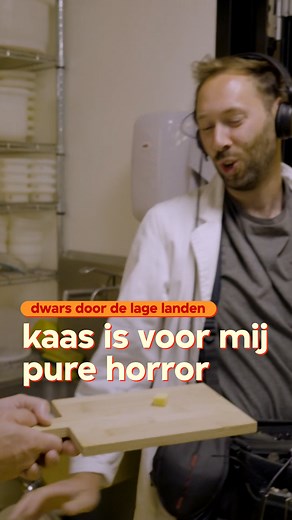 30K views · 276 reactions | Kaas is voor geluidsman Ruben pure horror, maar wil hij toch niet één stukje proeven? Kijk 'Dwars door de Lage Landen' op NPO Start. | VPRO | Facebook