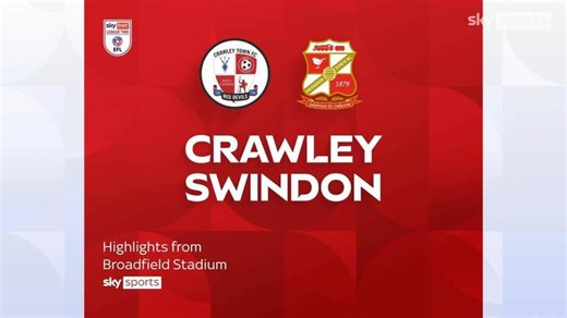 Crawley Town 2-2 Swindon Town | League Two highlights