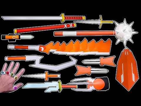 AMAZING! 10 ORIGAMI PAPER NINJA WEAPONS