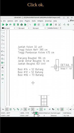 #shorts How to Edit Text and Insert Diameter Symbol - Librecad