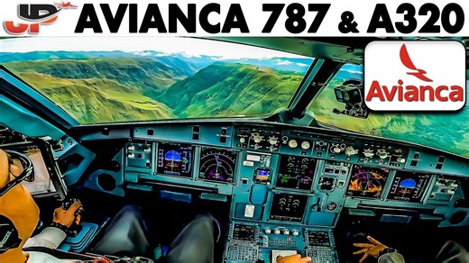 Avianca Cockpit A320 & 787 Extreme Airport, Go-Around, Diversion