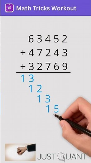 Fun Math Tricks - Left to Right Addition - Mental Math Hack - Quick Math Tricks #mathtricks