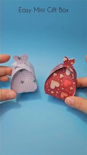 Easy Mini Gift Box 쉽게 만드는 미니 선물 박스 かんたんミニギフトボックス #diy #paper #origami #minibox #giftbox #onesheet
