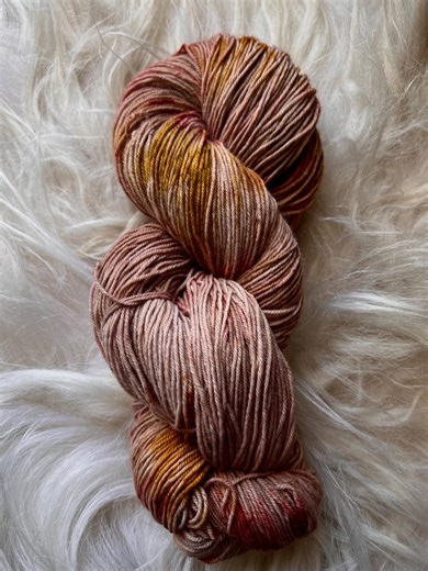 Plant Dyed Yarn - Winter Sunrise in Northeast Kansas - Sock Weight - Etsy