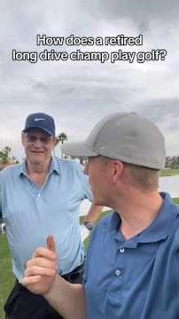 How well does a retired long drive champ play golf? #creteking #Golfer #CartpathOnly