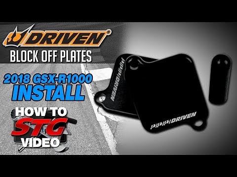 Driven 2018 Suzuki GSX-R1000 Block Off Plate Install | Sportbike Track Gear