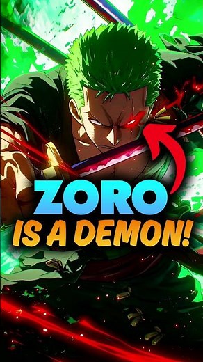Zoro is becoming a DEMON! One Piece Explained #onepiece #shorts