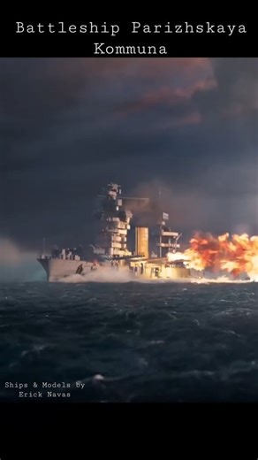 Erick Navas Ships & Models on Instagram: "The Battleship Parizhskaya Kommuna (Paris Commune) was originally the Imperial Russian dreadnought Sevastopol, commissioned in 1911, renamed by the Soviets in 1921 after her crew joined the anti-Bolshevik Kronstadt Rebellion, and served as a flagship for the Black Sea Fleet, providing crucial WWII naval gunfire support during the Siege of Sevastopol before being renamed back to Sevastopol in 1943 and eventually scrapped in the mid-1950s. She underwent si