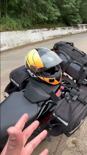 QnA: What is the ideal motorcycle luggage setup❓ #beats #ktm #hiphop #bikes #touring #motorcycle