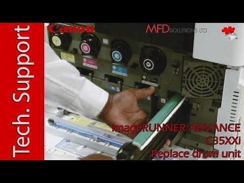 How to replace drum unit on Canon iR ADV C3500i - MFD Solutions