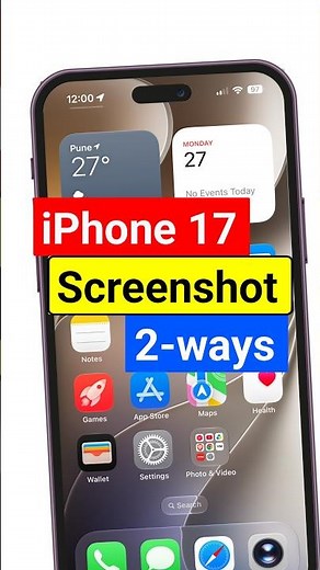 iphone 17 me screenshot kaise le | 2 ways to take screenshot in iphone 17