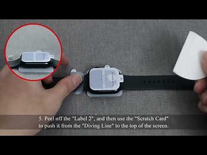 Installation Video for 8 Pack screen protector for Apple Watch