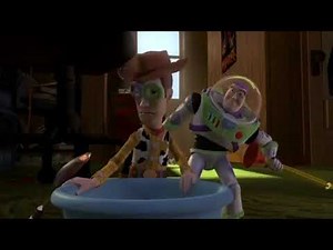 Toy Story (1995) Sid Burns A Hole In Woody