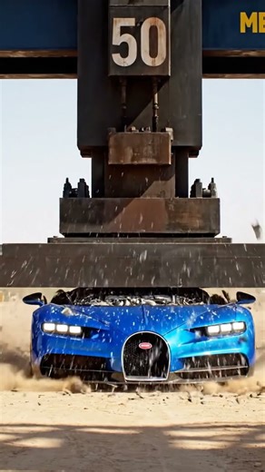 Hydraulic Press vs Bugatti Chiron