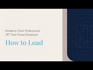 How to Load a Kimberly-Clark Professional® Coreless JRT Single Tissue Dispenser