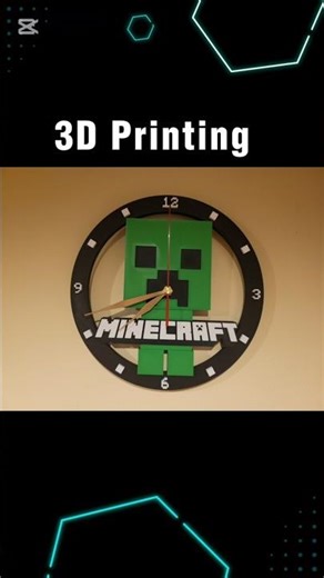 This Minecraft Clock Took just 3 Hours to Print 😳