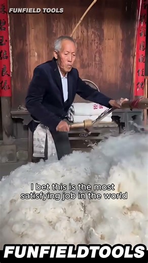 The Ancient Art of Fluffing Cotton is SO Satisfying