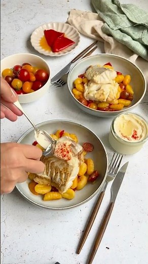 One-Pan Smoky Pollock & Gnocchi Skillet