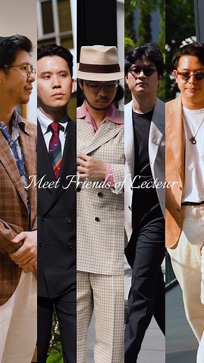 Friends of LECTEUR gathered. Each expressing their own vision of bespoke elegance. From bold 70s-inspired double-breasted checks to understated tailoring in fine Dormeuil and E. Thomas fabrics, every piece reflects LECTEUR’s quiet mastery of precision and individuality. Join us for the LECTEUR Trunk Show on October 31 – November 3, 2025 at Refinement. Discover the art of Japanese tailoring through LECTEUR’s Made-to-Measure program — where timeless design meets meticulous craftsmanship. Lecteur M