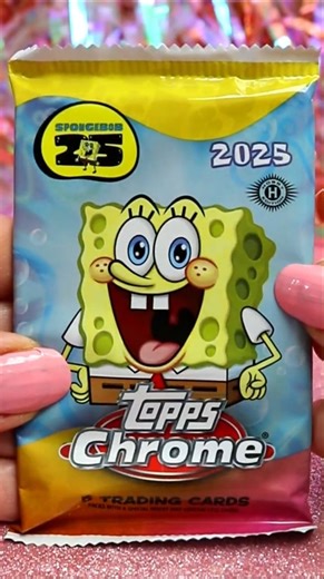 ASMR UNBOXING Spongebob Trading Cards Review ❤️#shorts #asmr #spongebob #trending #viral #tcg #fyp
