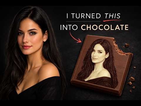 I Turned an AI Portrait Into Edible 3D Chocolate