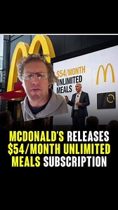 McDonald's Unlimited Plan: $54/Month for Big Macs