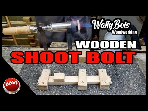 How to Make a Wooden Door Latch (EASY PROJECT)