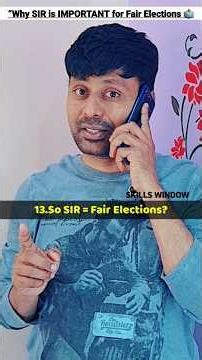 “Why SIR is IMPORTANT for Fair Elections 🗳️🔥 | Don’t Skip This!”