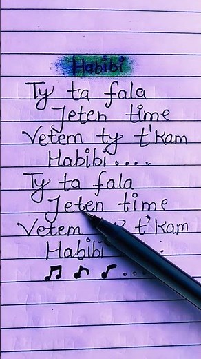 Habibi song(lyrics)~Ricky Rich #music #habibi #lyrics #viral