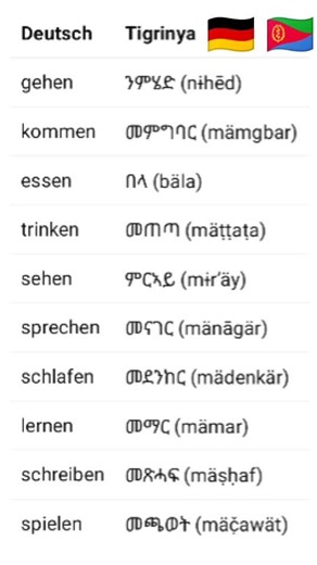 A1, A2, B1, Deutsch lernen, Deutsche Grammatik #tigrinya German grammar, exercises, Übungen
