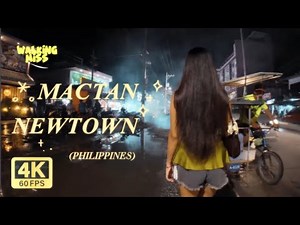 🌃 Exploring Mactan Newtown Nightlife | Cebu’s Hidden Nighttime Gem! | Philippines Walking Tour