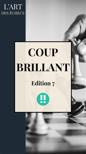 Que penses tu de ce coup brillant ? 🤩🔥 #echecs #chess #checkmate #jeudeplateau #chessplayer #chessgame #strategie #chessboard #chessmaster | L'art des échecs