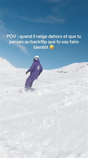 💭 #snowboarding #trick #backflip #snow #winter