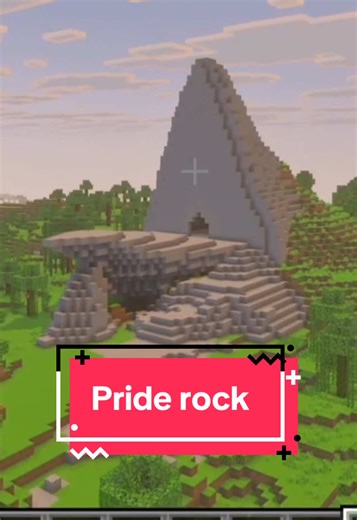 Made pride rock in Minecraft #fypシ #minecraft #lionking #disney #edits