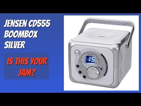 REVIEW (2025): Jensen CD555 Boombox Silver. Features