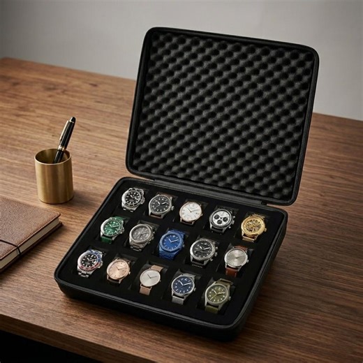 Watch Storage Case 15 Slot EVA Travel Organizer With Cushions - Etsy